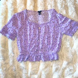 rue21 purple blouse